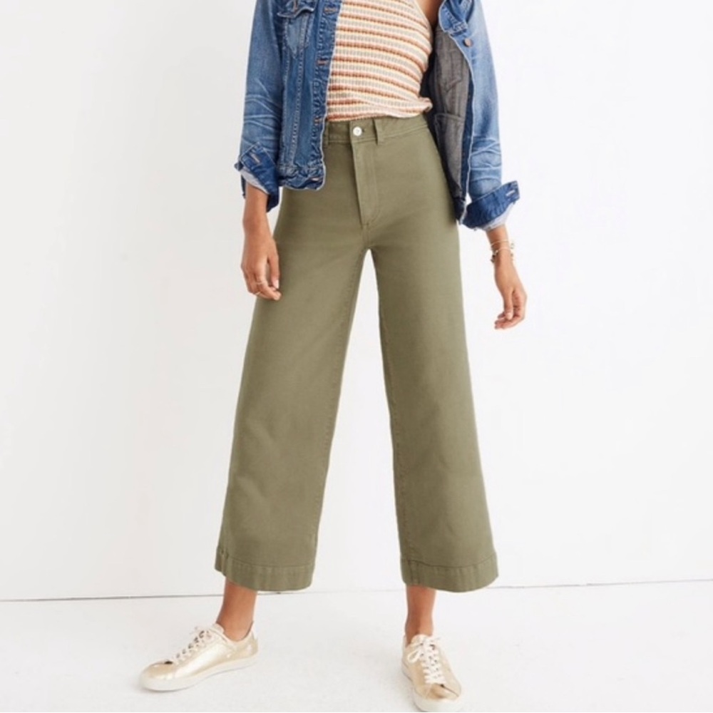 Madewell Wide Leg Cropped Pants
